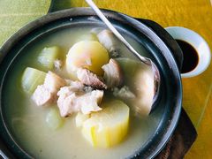 节瓜煲猪肉-菠菜美食