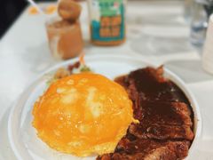 黑椒牛扒蛋包饭-锦园春香港茶餐厅(西海湾旗舰店)