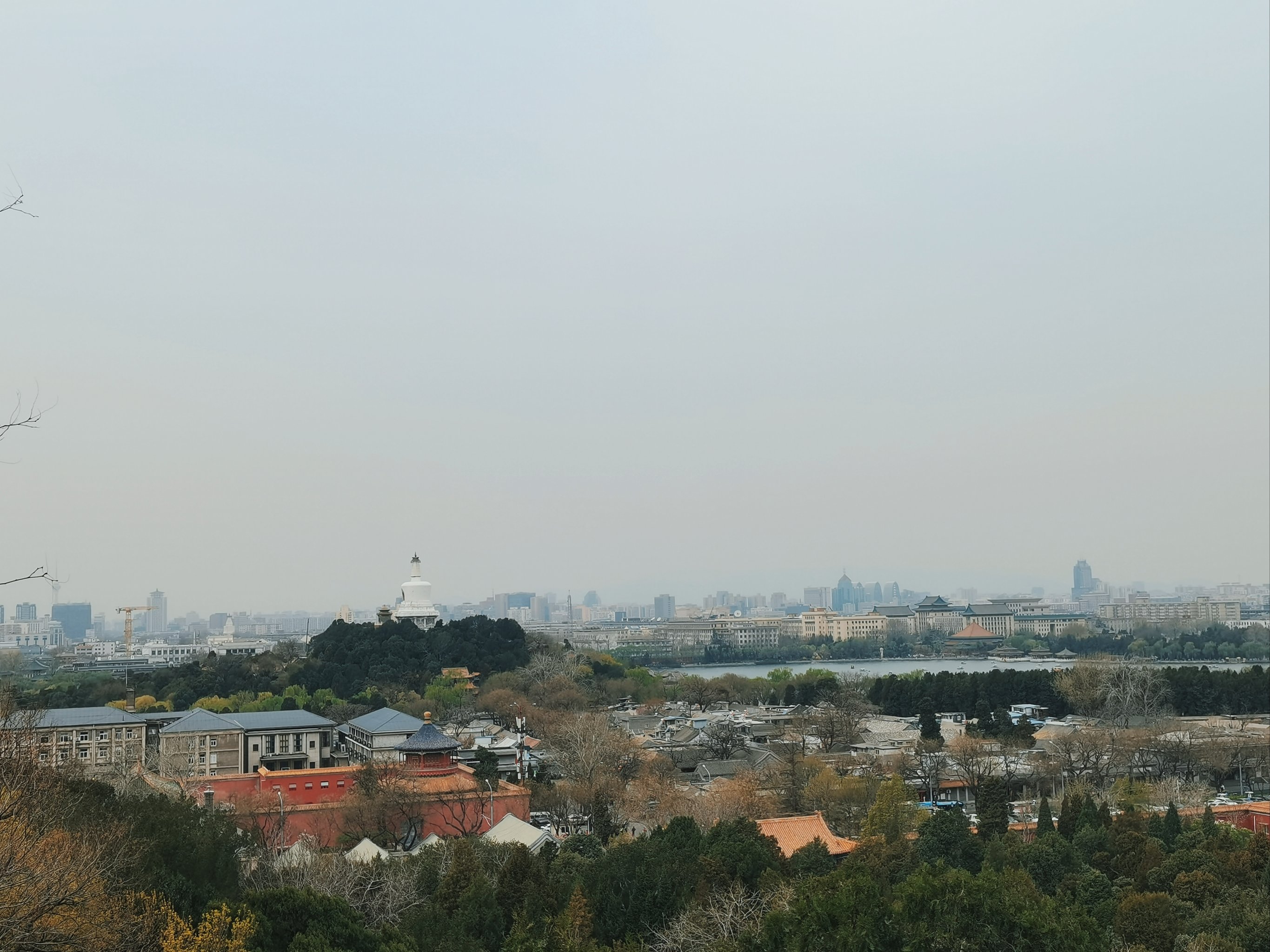 从景山上俯瞰北京城