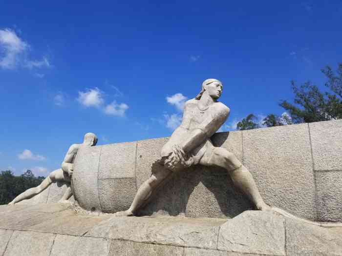 巴西拓荒者群雕-"离开巴西独立纪念碑后 又去参观了巴西拓荒.