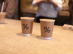 热的咖啡拿铁-% Arabica(京都东山店)