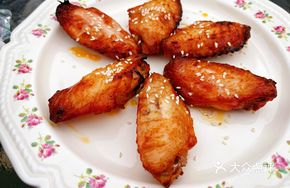 Sesame Roasted Crispy Chicken Wings
