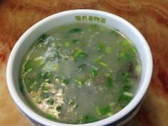 皮蛋瘦肉粥，很难吃-强氏喜阿婆粥饼店(鼓楼东街店)