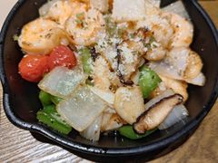 虾仁皮拉夫-机器人火炉披萨(爱琴海店)