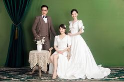 -时光纪亲子全家福照相馆(静安店母女写真父母纪念照)