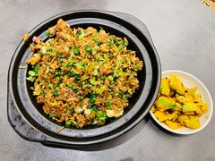 青菜腊肉烘饭-芙蓉凰花园酒楼