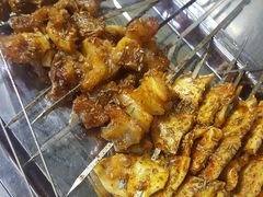 烤牛心管和扣眼-玉园烧烤·海鲜辣炒