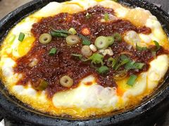 石板豆腐鸡蛋拼-春明狗肉馆(园丁花园店)