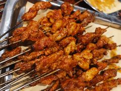 烤羊板筋-大漠烤肉(盘旋路店)