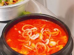 辣豆腐海鲜汤-恩泽家·果味坛子韩国炭火烤肉(白石龙店)