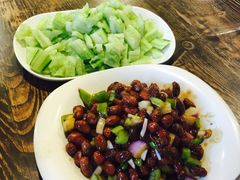 老醋花生&nbsp;素拍黄瓜-北三老太太烧烤(人生一串上榜店)