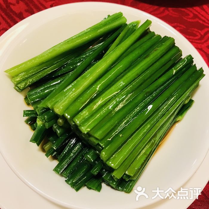 旺角海鲜菜馆白灼韭菜花图片-北京海鲜-大众点评网