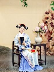 -后宫·古装汉服京剧儿童亲子全家福摄影