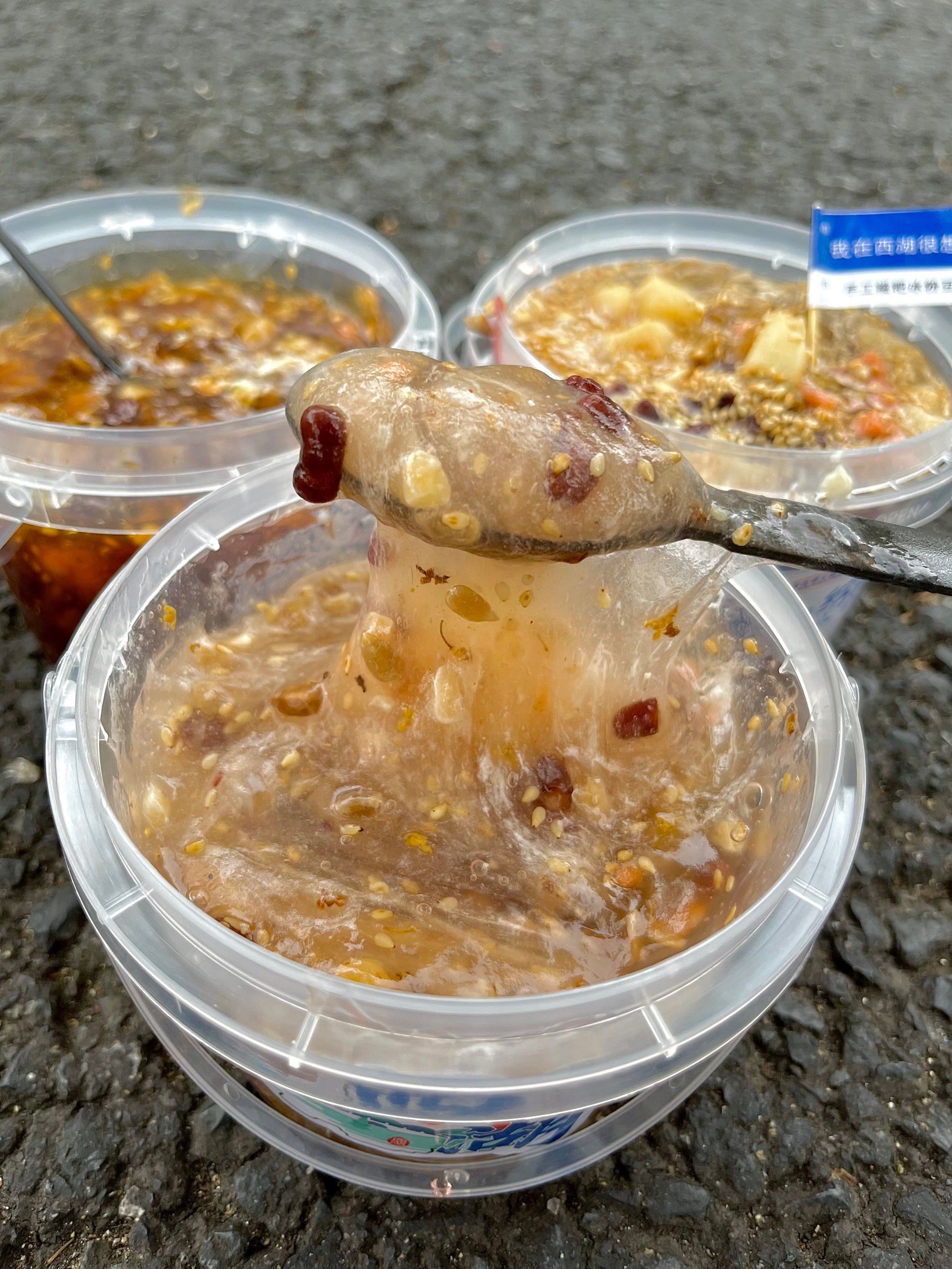 答应我!来西湖边吃一次桂花藕粉吧!