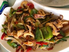 酱爆鱿鱼-覃记海鲜美食餐厅