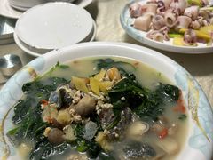 上汤枸杞叶-台山美食一绝阿四台山黄鳝饭(阿四创作店)