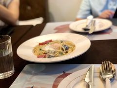 奶油培根蘑菇意大利面-Daisy雏菊