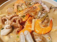 海鲜烩饼-老家黄墩饭店