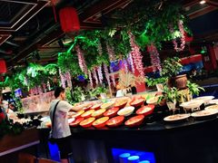 自助取餐区-聚盛源蒸汽海鲜火锅烤肉自助(巨川金海岸购物广场店)