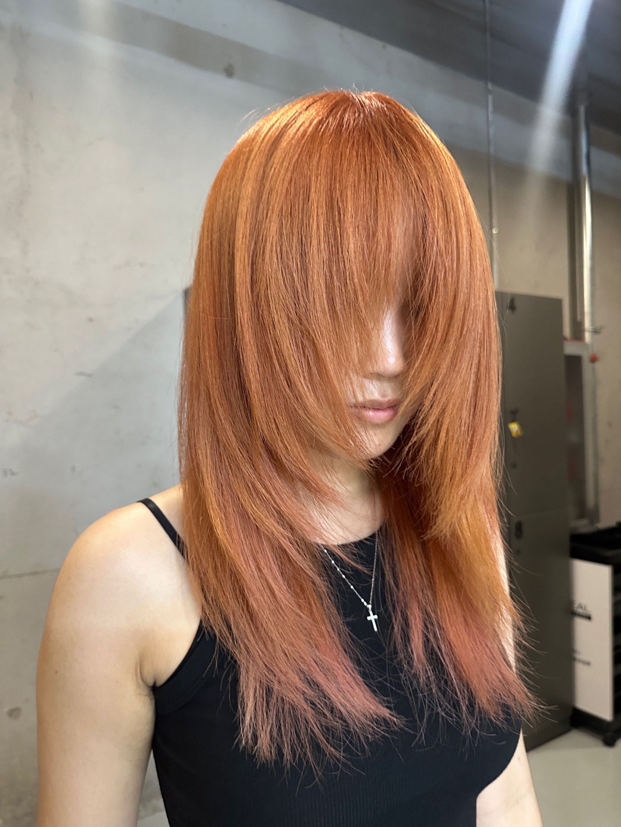 橘色发色超吸睛