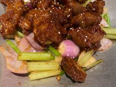 蒜香蜜汁排骨-绿茶餐厅(布吉万象汇店)