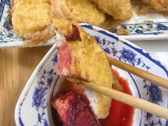 鸡蛋炸馒头片-大槐树烤肉馆