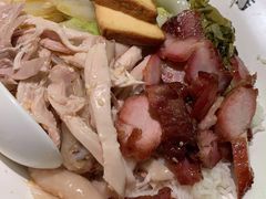 叉烧拼手撕鸡饭-星仔记烧腊饭店(五山店)