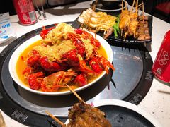 金汤蒜蓉小龙虾-京韵胡同·酱香羊蝎子火锅涮肉(长寿路店)