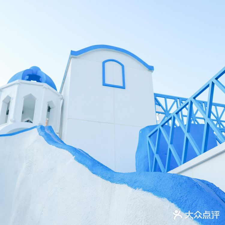 【魔都免费拍照地】假装在国外-商场边的圣托里尼