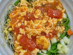 西红柿鸡蛋面-手擀菠菜面(西康路店)