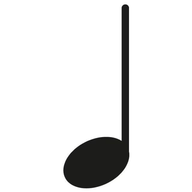 认识音符:这个黑脸的音符叫"四分音符"
