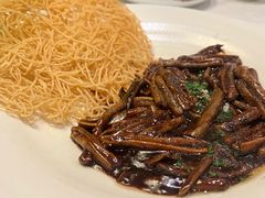 响油鳝丝配上海两面黄-海味观(老西门店)