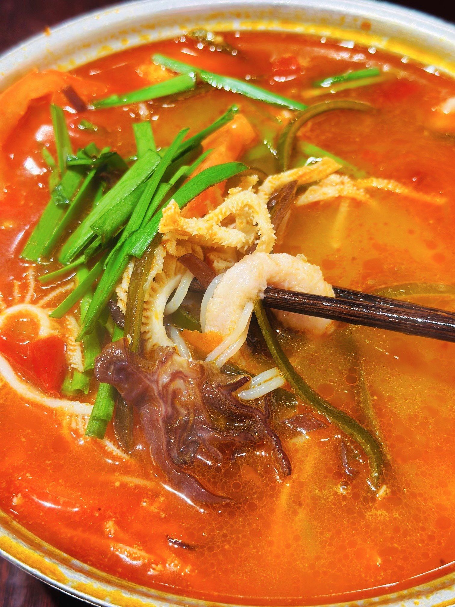 冬天一碗热气腾腾的米线儿