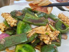 青椒鱿鱼-肥姐美食(同福中路店)