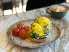 奶油菠菜火腿肉班尼迪克蛋-The Rug Cafe(王府中环店)