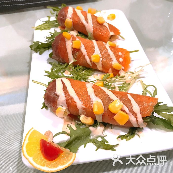 istanbul伊斯坦布尔土耳其清真咖啡餐厅烟熏三文鱼卷图片-北京西餐