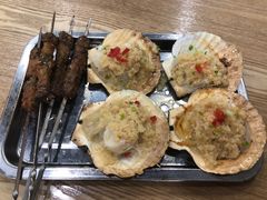 烤扇贝-老虎滩大连海鲜烧烤(建邺云锦路总店)