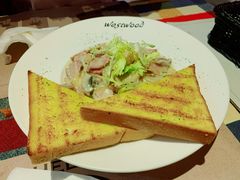 奶油蘑菇培根意面-遇见西木美式餐厅(体育路店)