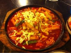 奶酪海鲜炒米条-包装马车·韩国料理·포장마차