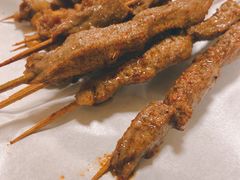 油炸羊肉串-四爷捞锅·潮汕牛仔骨火锅(泉城路店)