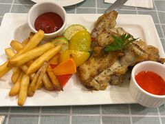 烤鸡腿配烤蔬菜和罗勒酱-后厨意餐La Cucina(外交公寓店)