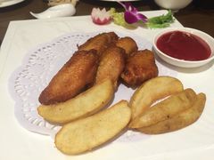 酥炸鸡中翅配土豆-水月周庄铂尔曼酒店-水月荟中餐厅