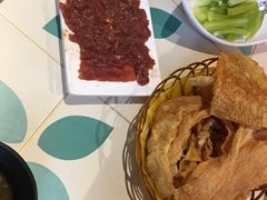 油炸豆皮-南城十里潮汕鲜牛火锅·鲜虾生滚粥(融汇老商埠店)