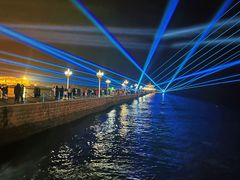 栈桥灯光秀-栈桥景区