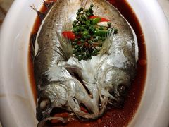 明火鲈鱼-绿茶餐厅(西单老佛爷店)