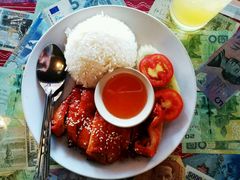 bbq鸡肉饭-Barrab restaurant Chiang Rai