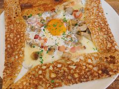 鸡蛋蘑菇熏肉荞麦可丽饼-RAC BAR(安福路店)