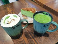 焦糖抹茶拿铁-無邪日式甜品(世博源店)