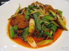 回锅野猪肉38RMB-茅庐·川粤精品私房菜(金沙遗址店)