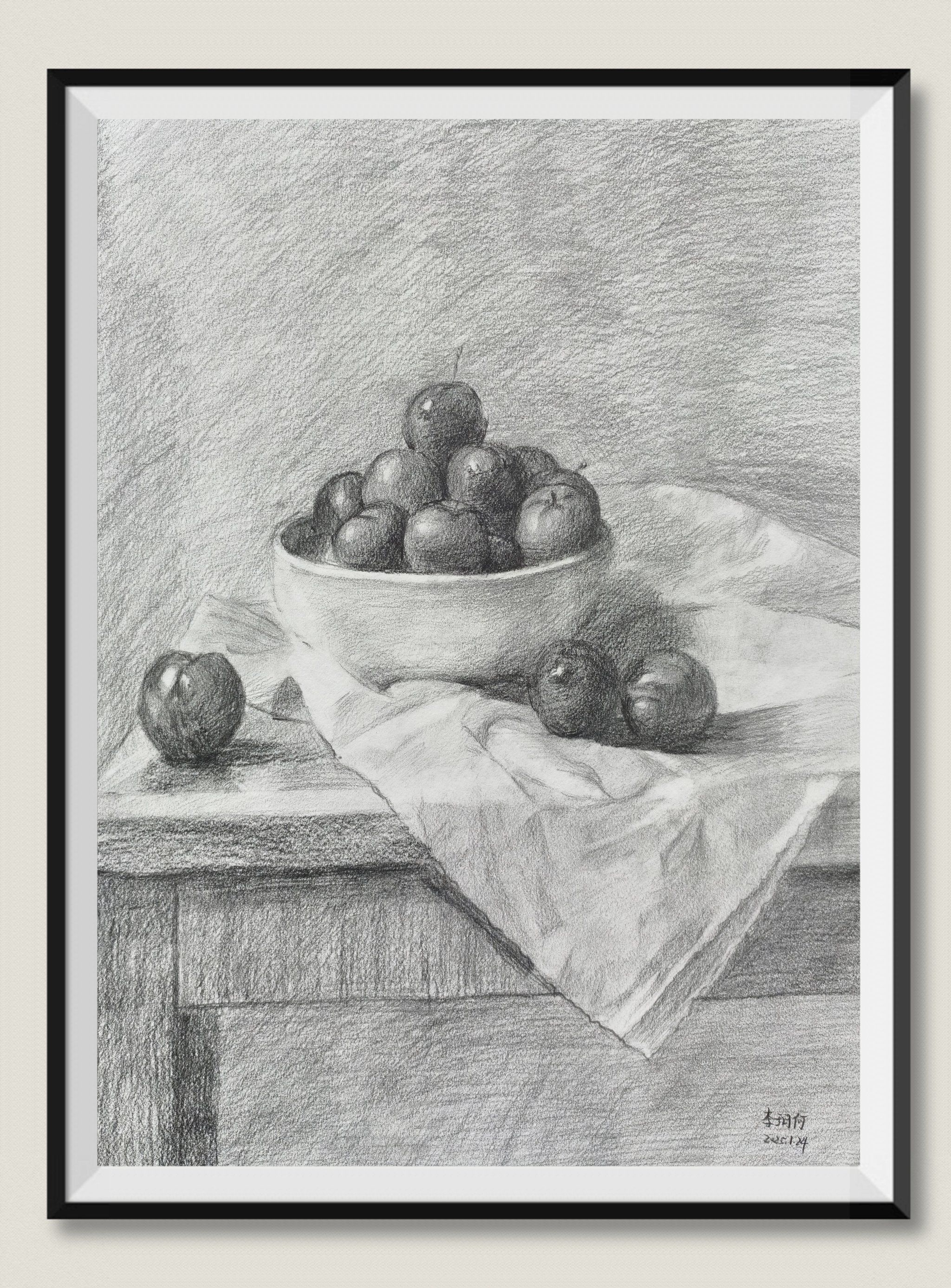 有艺绘画学生写生作品